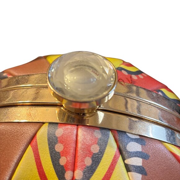 Handbag Republic Classic Tribal Print Multicolor Bowling Bag Purse - Picture 4 of 6